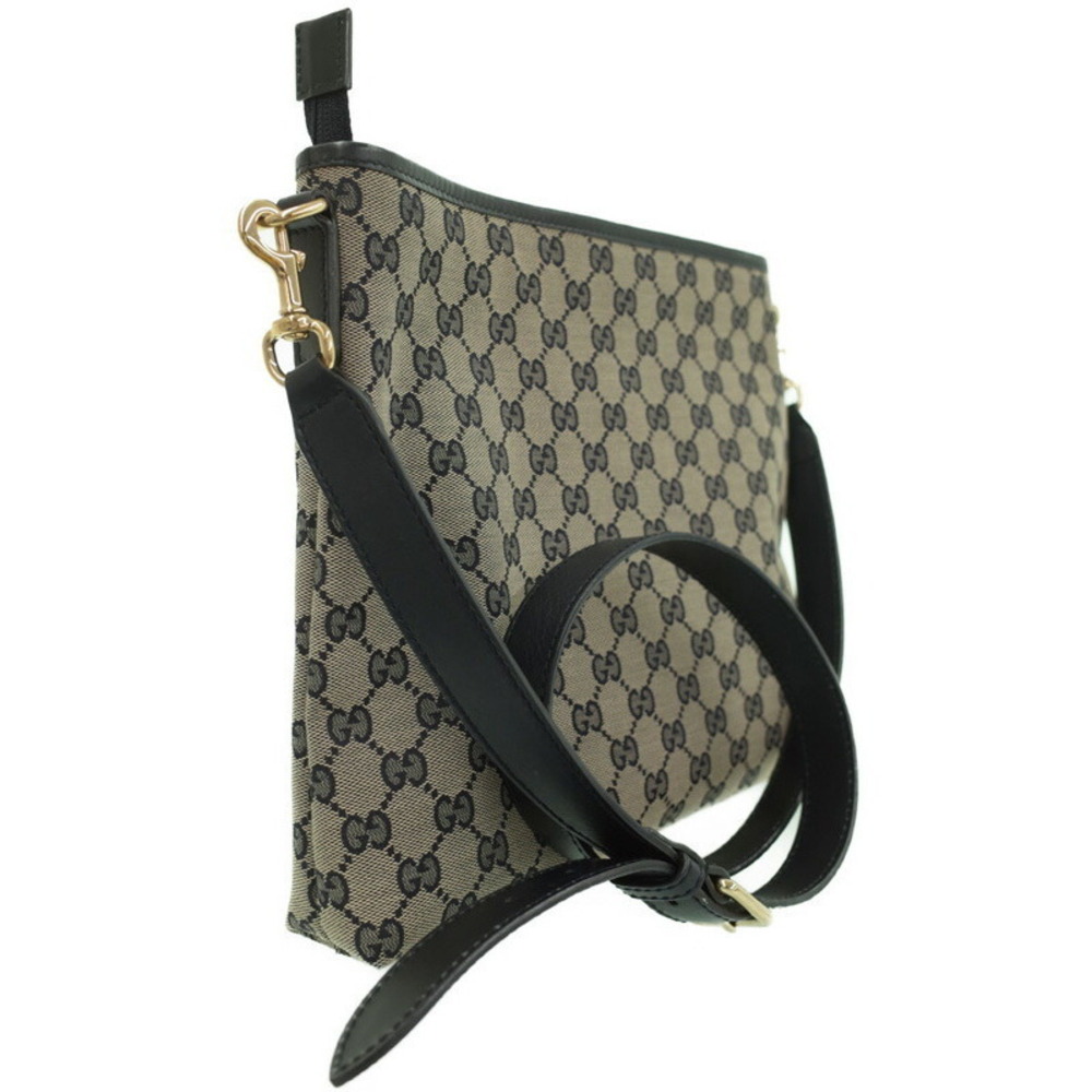 Gucci GG Monogram Brown Web Flat Messenger Bag red green web - Picture 2 of 9